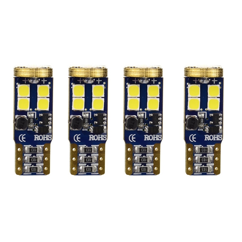 T10 168 Led ڵ  4Pcs 194 W5W 12-Smd 3030 Ĩ Led  Canbus ڵ ׸     ȣ L